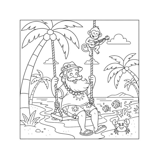 Santa's Holiday Coloring Book