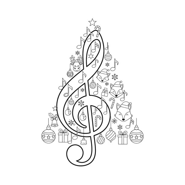 Crazy Christmas Trees Coloring Book