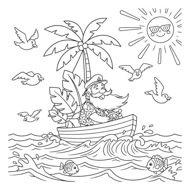 Santa's Holiday Coloring Book