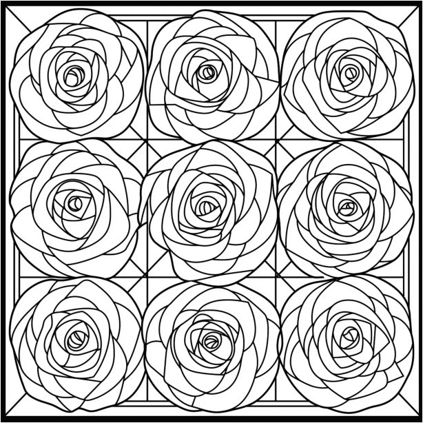Flower Mandalas Coloring Book