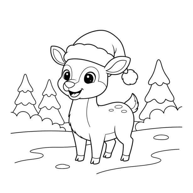Christmas Critters Coloring Book