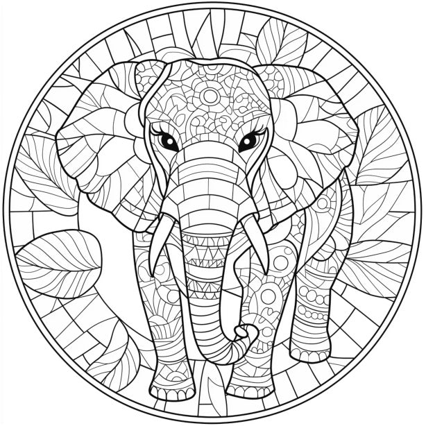 Animal Mandalas Coloring Book