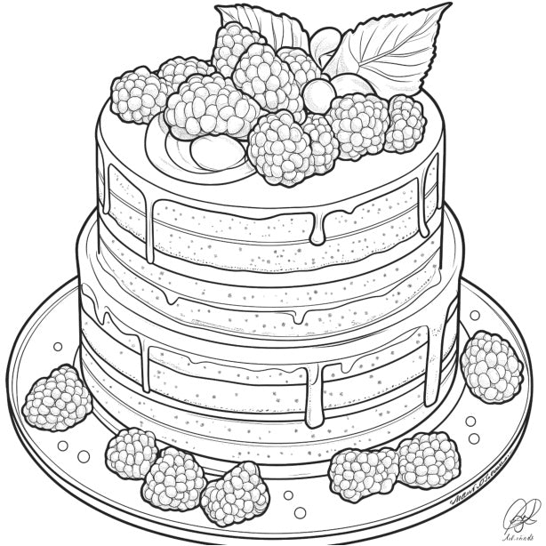 Pastries Coloring Book
