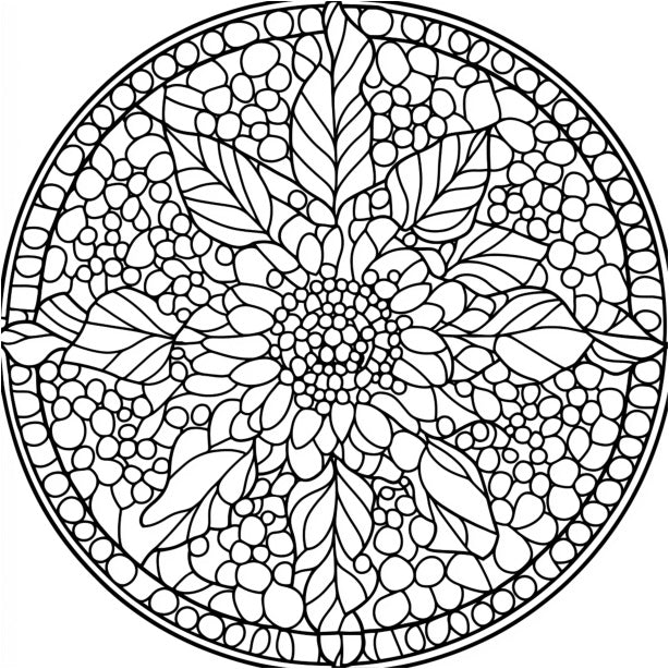 Flower Mandalas Coloring Book