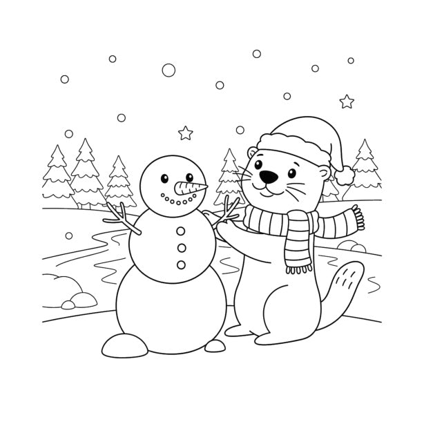 Christmas Critters Coloring Book