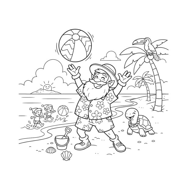 Santa's Holiday Coloring Book
