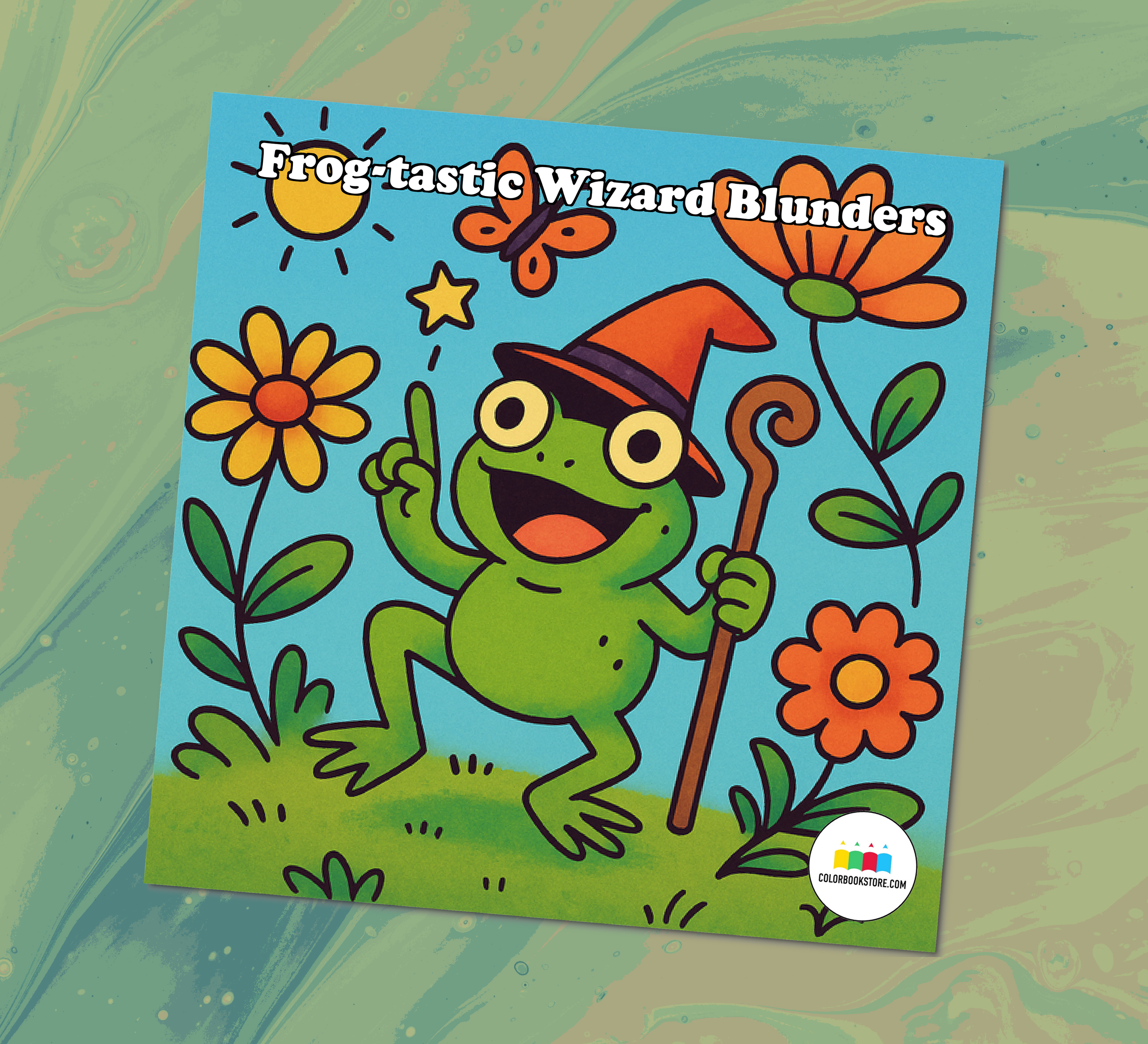Frog-tastic Wizard Blunders - colorbookstore
