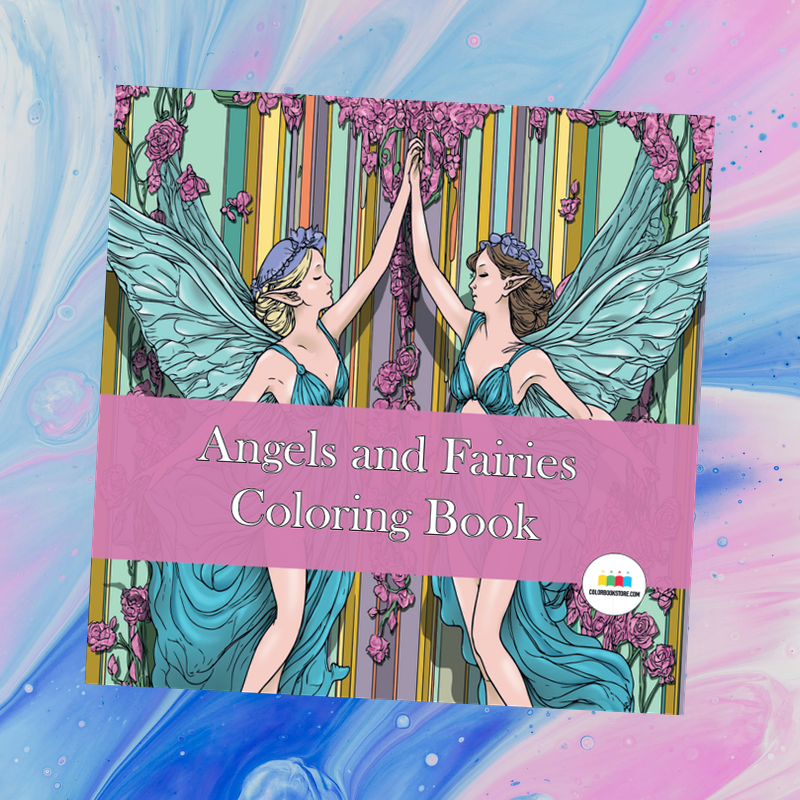 Angels and Elves Coloring Book