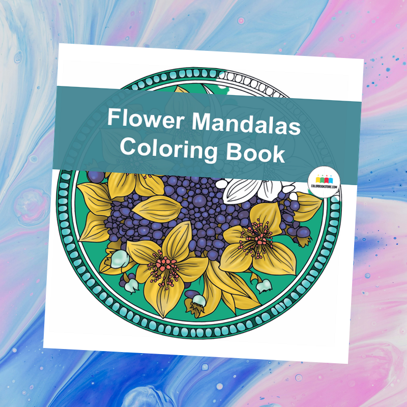Flower Mandalas Coloring Book