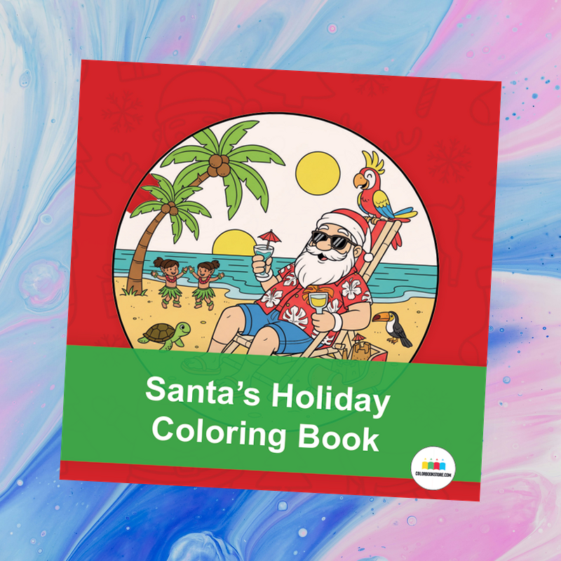 Santa's Holiday Coloring Book