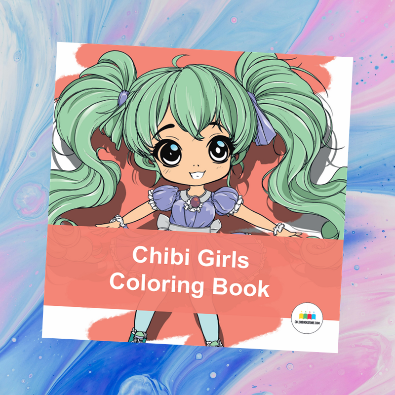 Chibi Girls Coloring Book