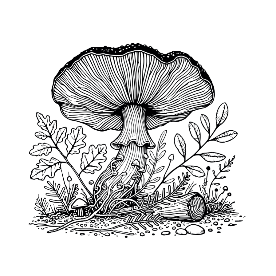 Mushroom Coloring Book