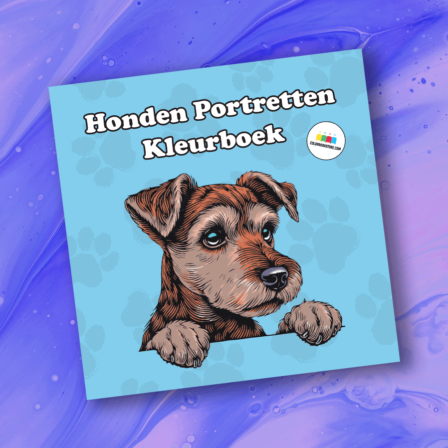 Dog Portrait Coloring Book - colorbookstore
