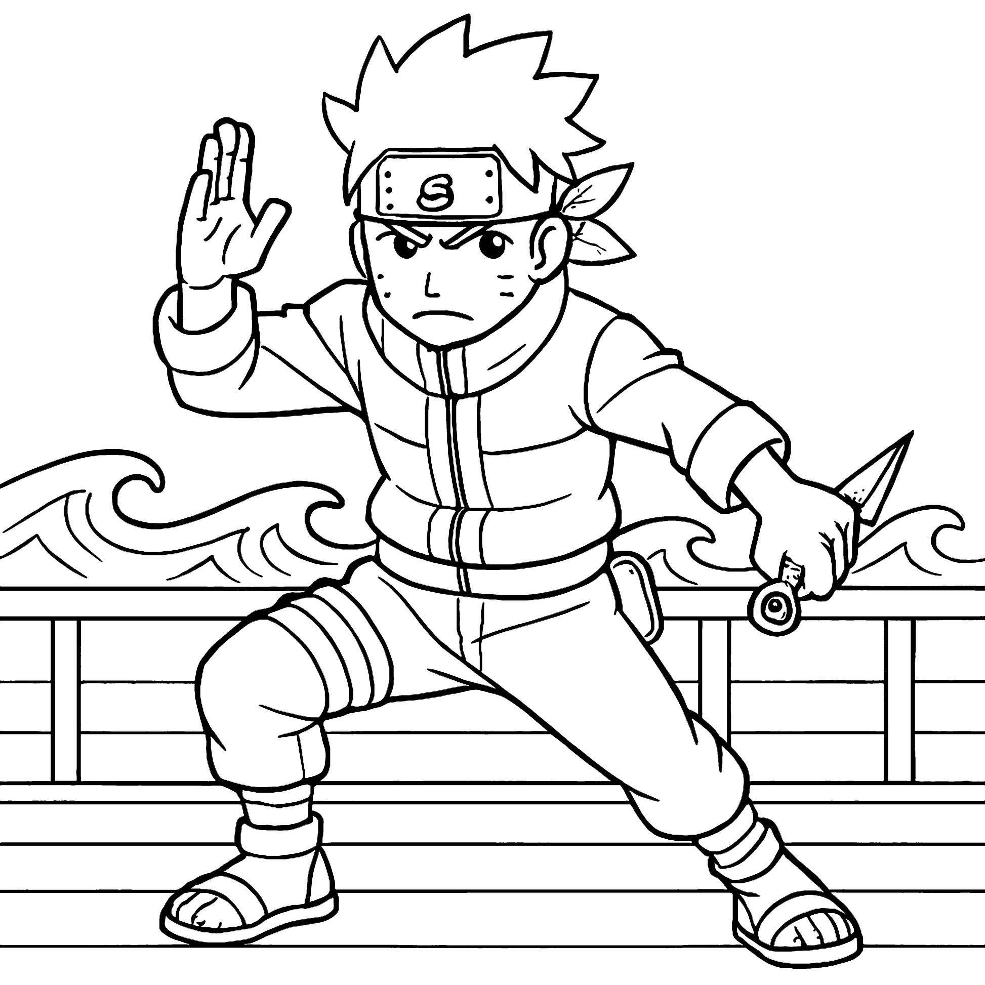 The Anime Boys Coloring Book Example Image 2