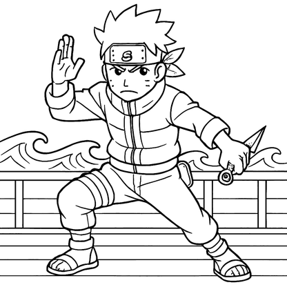 The Anime Boys Coloring Book Example Image 2