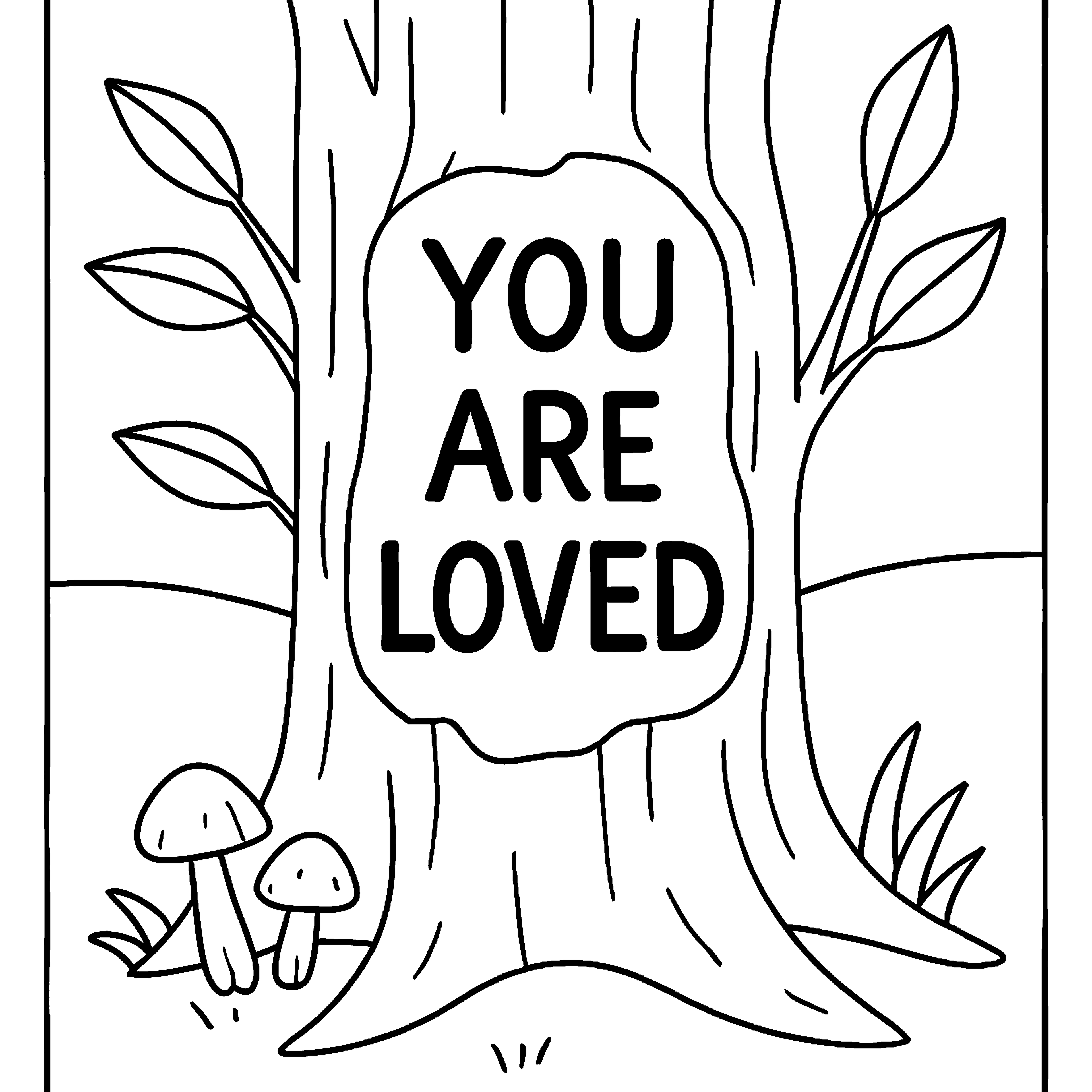 Color Your Calm: Positive Affirmation Coloring Book Example Image 2