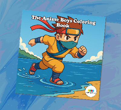 The Anime Boys Coloring Book - colorbookstore