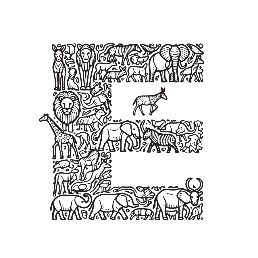 Alphabet Animals Coloring Book - colorbookstore